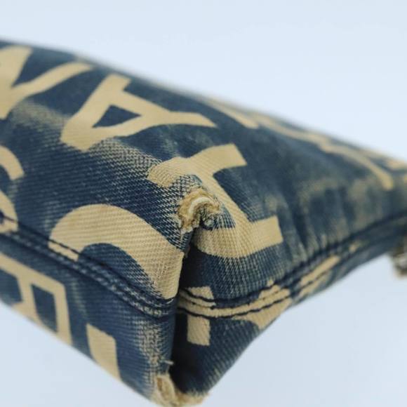 CHANEL Bysy line Coin Purse Canvas Blue Silver CC Auth bs19459 - Picture 15 of 16